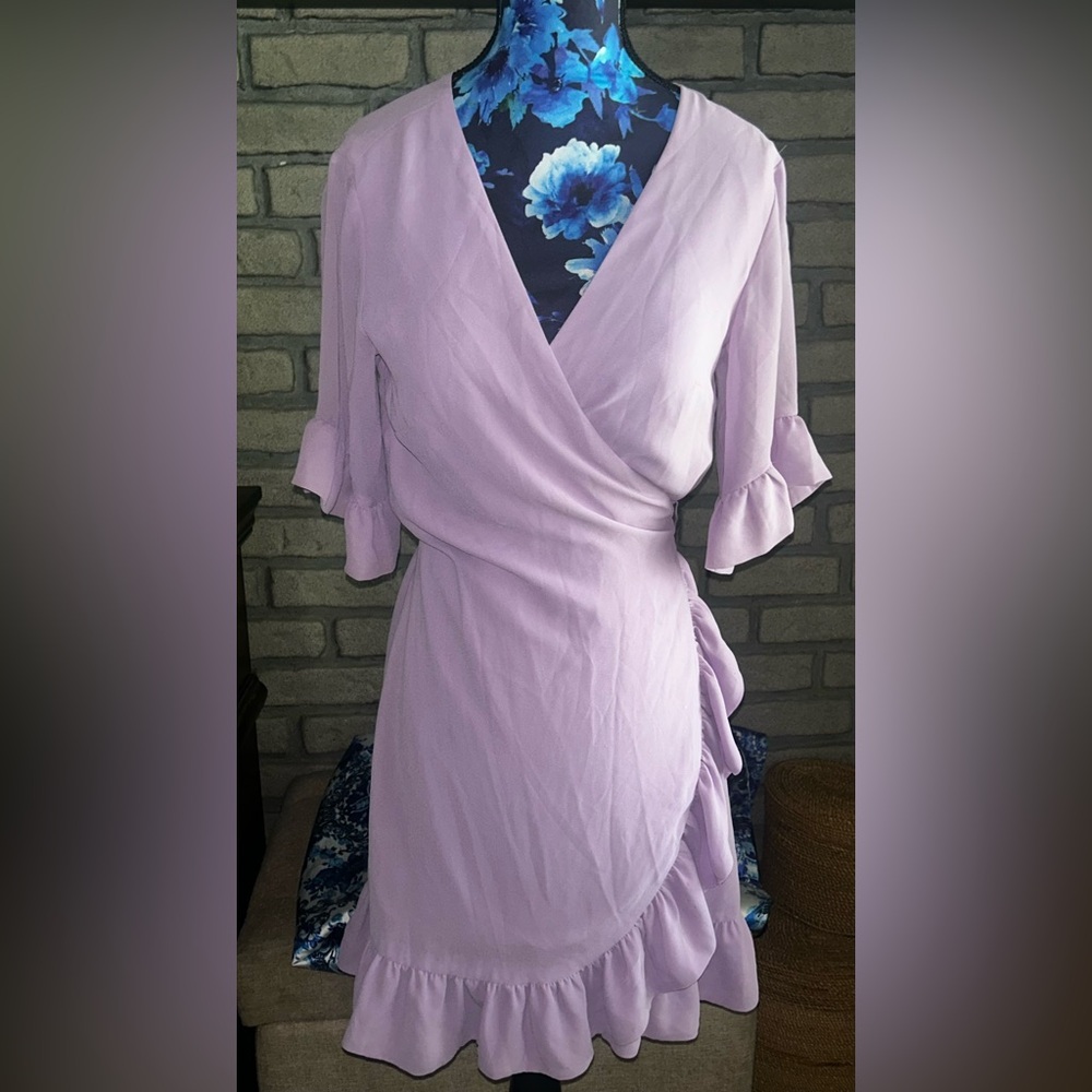 Lilac wrap dress size xs